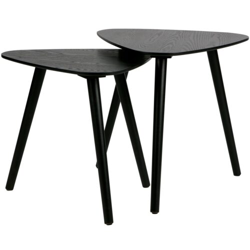 Bijzettafel Nila Set van 2 stuks  Zwart