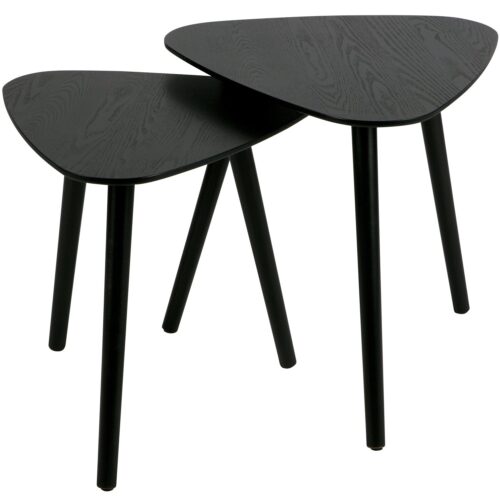 Bijzettafel Nila Set van 2 stuks  Zwart - Afbeelding 4