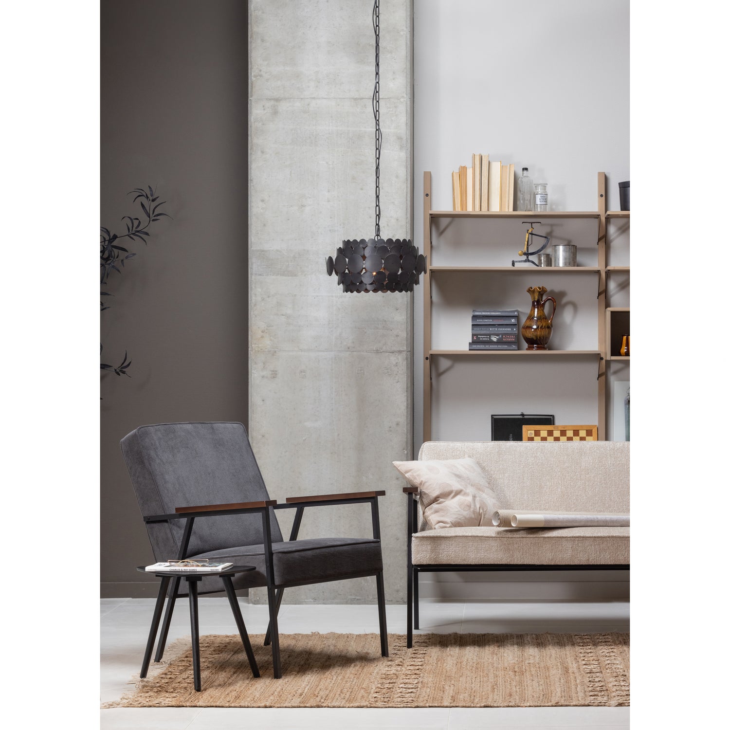 Bijzettafel Nila Set van 2 stuks Zwart - Afbeelding 3