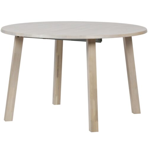 Uitschuifbare Ronde Eettafel Lange Jan 120 x 120-200cm, kleur Eiken