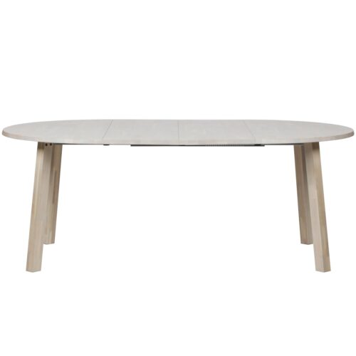 Uitschuifbare Ronde Eettafel Lange Jan 120 x 120-200cm, kleur Eiken - Afbeelding 5