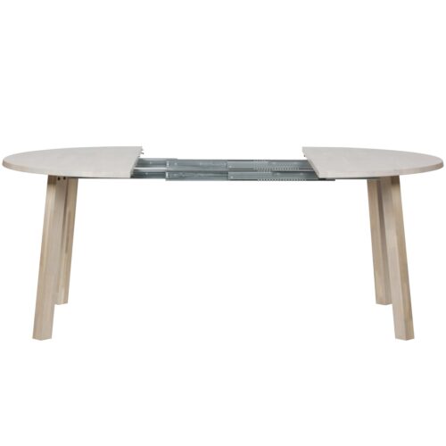 Uitschuifbare Ronde Eettafel Lange Jan 120 x 120-200cm, kleur Eiken - Afbeelding 7