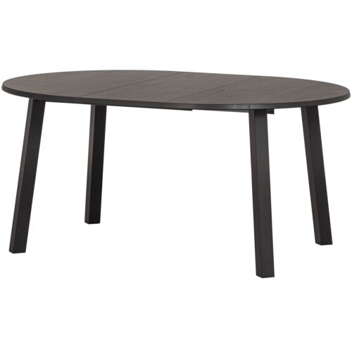 Uitschuifbare Ronde Eettafel Lange Jan Eiken, 120-200 x 120cm, kleur blacknight - Afbeelding 7
