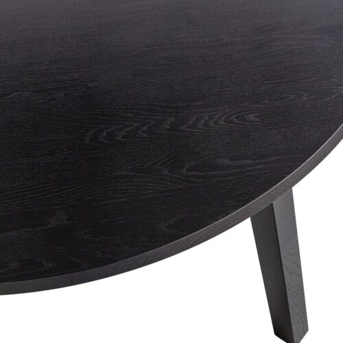 Uitschuifbare Ronde Eettafel Lange Jan Eiken, 120-200 x 120cm, kleur blacknight - Afbeelding 10