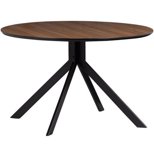 Ronde Eettafel Bruno 120cm, kleur Walnoot