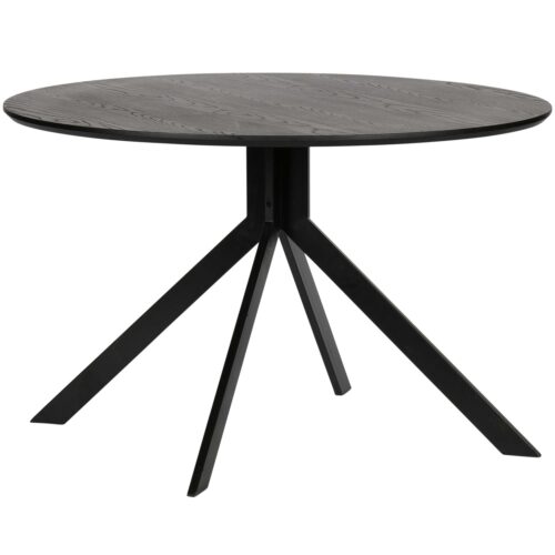 Ronde Eettafel Bruno 120cm, kleur Zwart