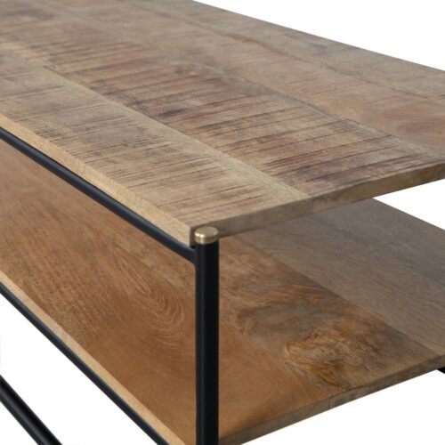 Salontafel Rikkie Mangohout 120 x 51cm - Afbeelding 5