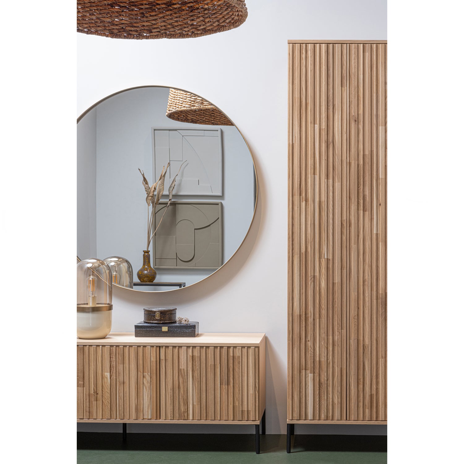 Opbergkast New Gravure 210 x 60cm - Naturel - Afbeelding 10