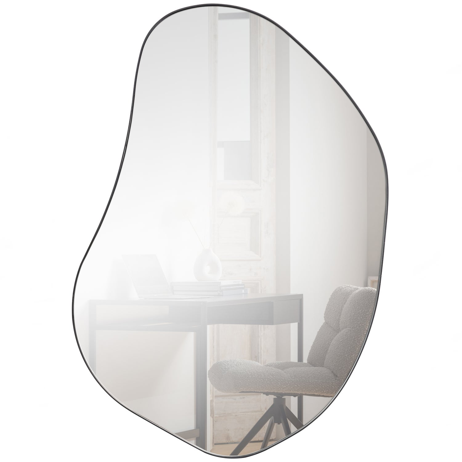 Organische Spiegel Romee 100 x 70cm, kleur Zwart