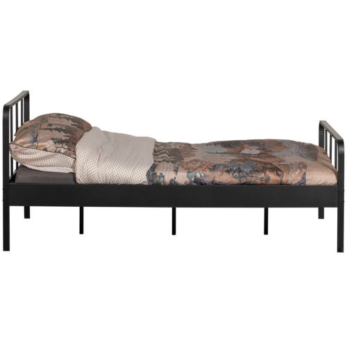 Bed Mees Staal 120x200cm, kleur Zwart - Afbeelding 4