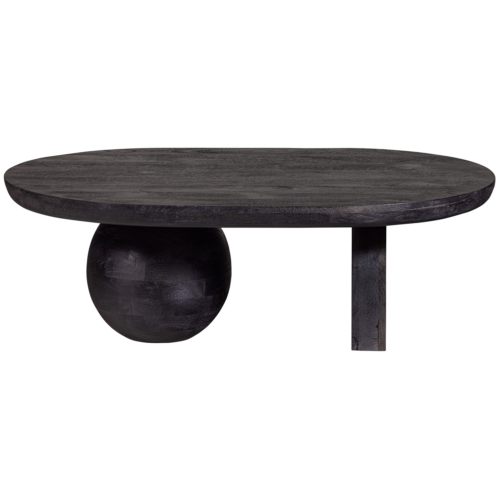 Salontafel Steppe Mangohout 110 x 72cm  zwart - Afbeelding 4