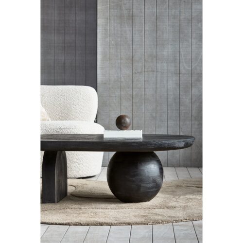 Salontafel Steppe Mangohout 110 x 72cm  zwart - Afbeelding 3