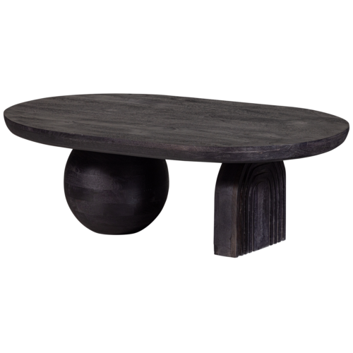 Salontafel Steppe Mangohout 110 x 72cm  zwart