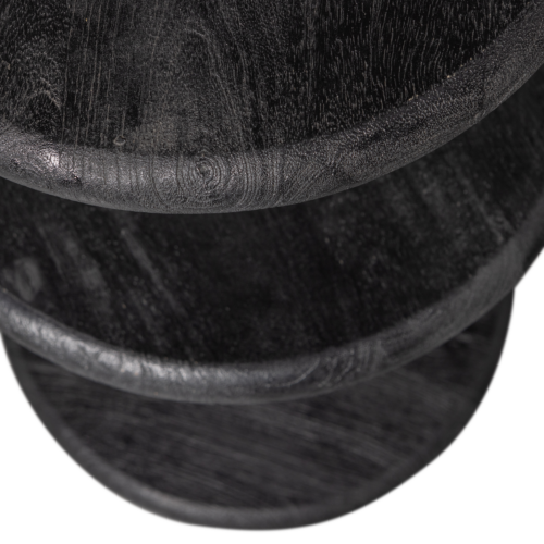 Barkruk Kolby Mangohout 40cm - Zwart - Afbeelding 4