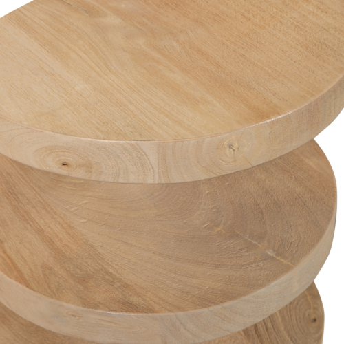 Bijzettafel Darren Mangohout 36cm  Naturel - Afbeelding 7