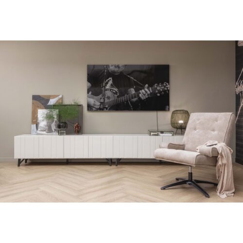 TV-meubel Miller Grenenhout 180cm - Afbeelding 4