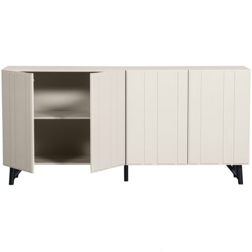 Dressoir Miller Grenenhout, 181cm, kleur Dust - Afbeelding 5