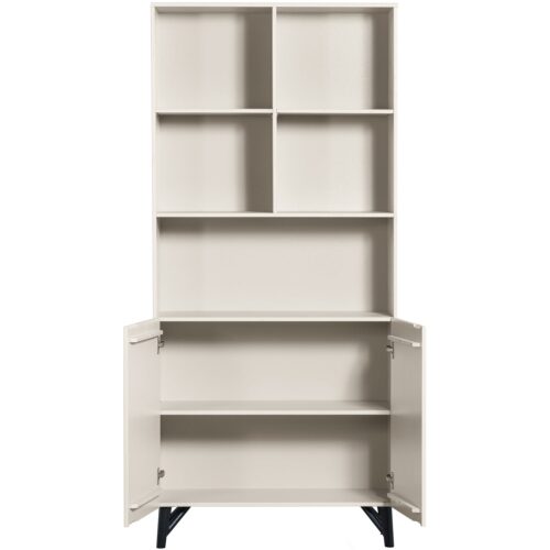 Opbergkast Miller Grenenhout, 200 x 90cm, kleur Dust - Afbeelding 5