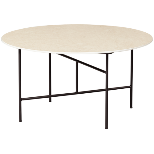 Ronde Bijzettafel Vida Marmer 75 x 75cm  Naturel