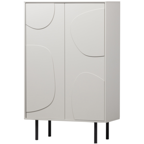 Opbergkast Cadiz Grenen 135 x 85cm, kleur Mist