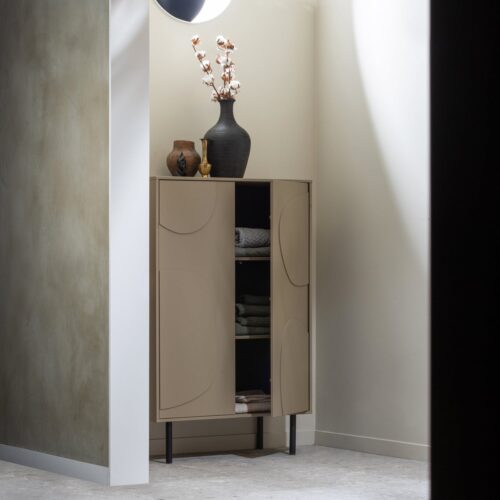 Opbergkast Cadiz Grenen 135 x 85cm, kleur Mud - Afbeelding 3