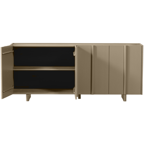 Dressoir Basu Grenen, kleur Mud - Afbeelding 5