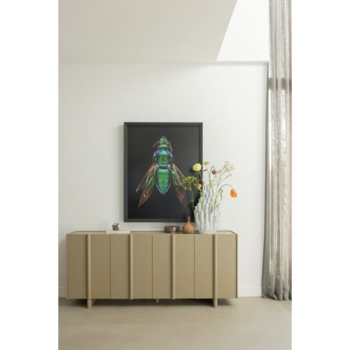 Dressoir Basu Grenen, kleur Mud - Afbeelding 2