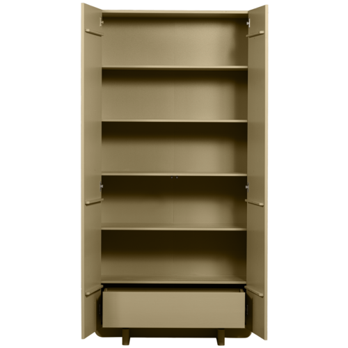 Opbergkast Basu Grenen, 210 x 101cm, kleur Moss - Afbeelding 4