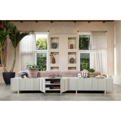TV-meubel Basu Grenen 152cm - Dust - Afbeelding 2