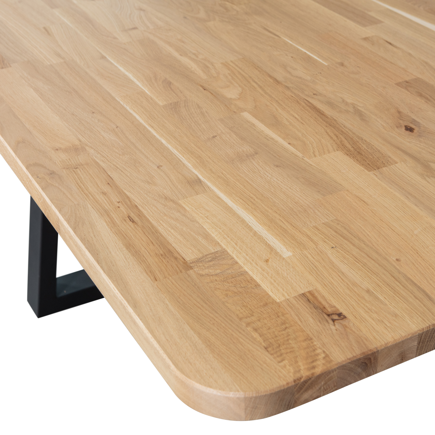 Eettafel Tablo Eikenhout, 240 x 100cm, kleur Naturel - Drenthe poot - Afbeelding 4