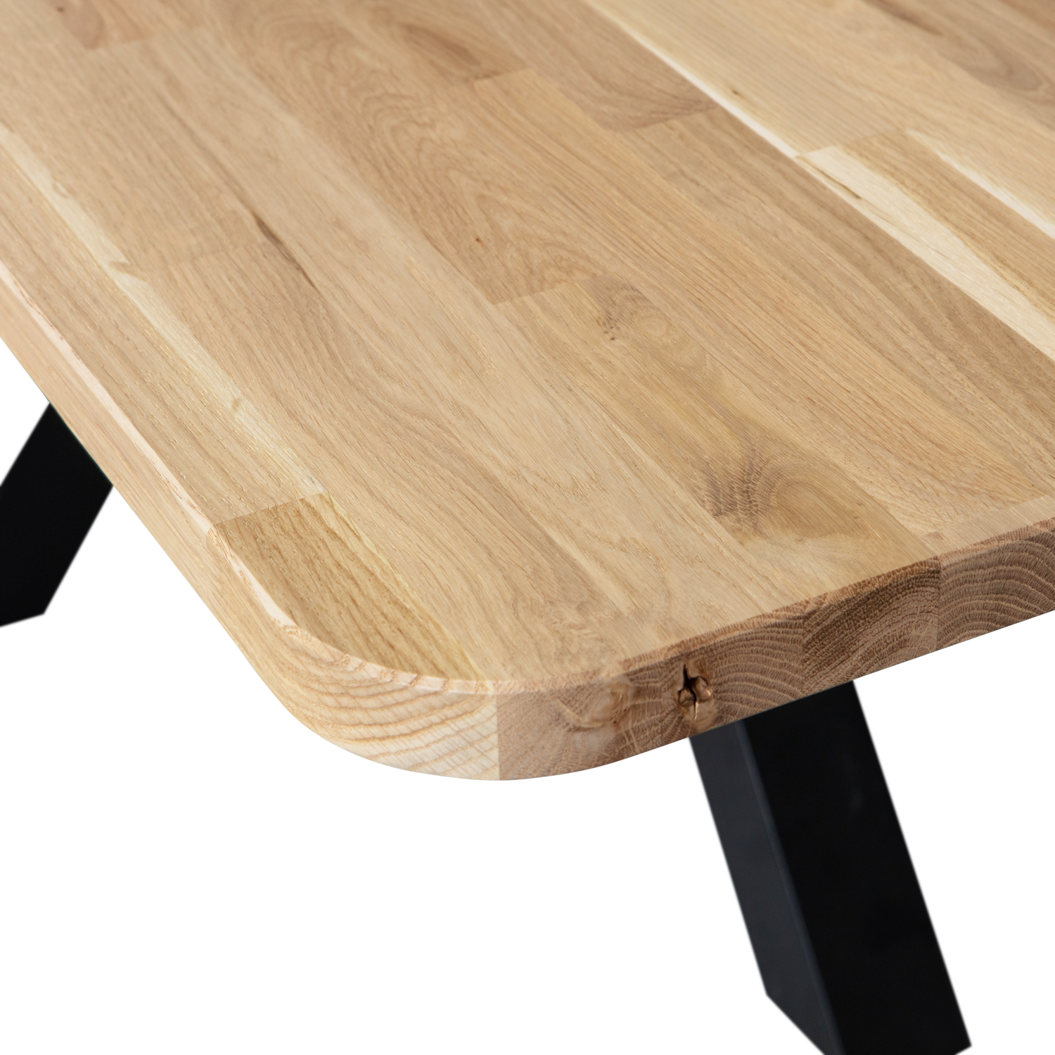 Eettafel Tablo Eikenhout, 240 x 100cm, kleur Naturel - Zeeland poot - Afbeelding 5