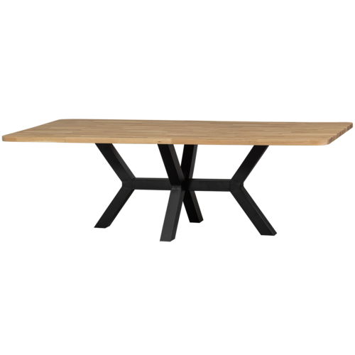 Eettafel Tablo Eikenhout, 240 x 100cm, kleur Naturel - Zeeland poot