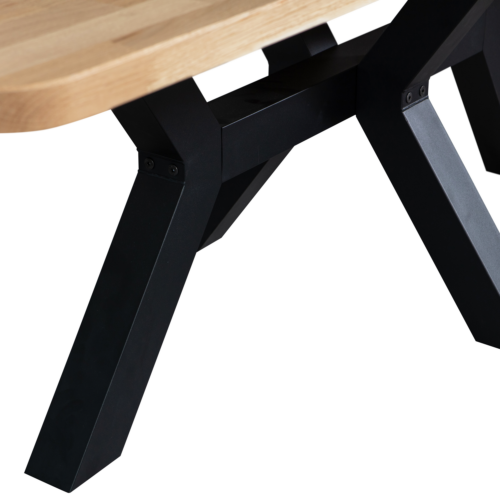 Eettafel Tablo Eikenhout, 240 x 100cm, kleur Naturel - Zeeland poot - Afbeelding 6