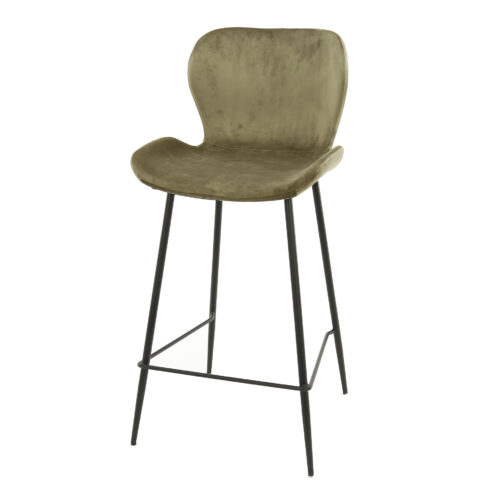 Barkruk Velvet Ronde Buis Champagne (zithoogte 67 cm) - Afbeelding 7