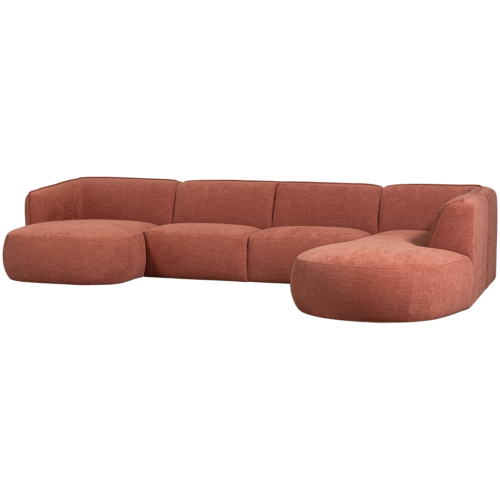 Polly bank u-vorm rechts roze