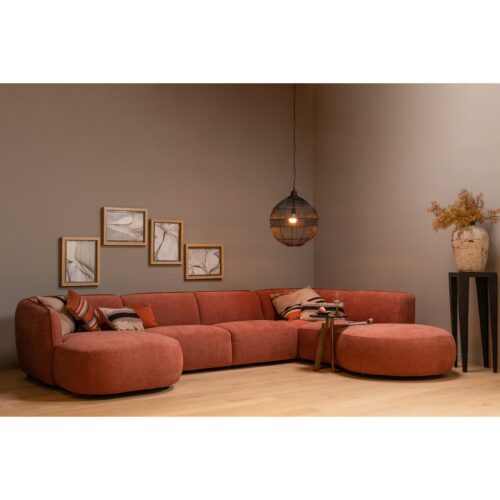 Polly bank u-vorm rechts roze - Afbeelding 3