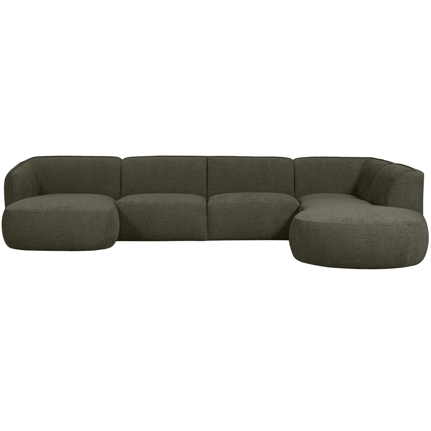 Polly bank u-vorm rechts warm groen - Afbeelding 2