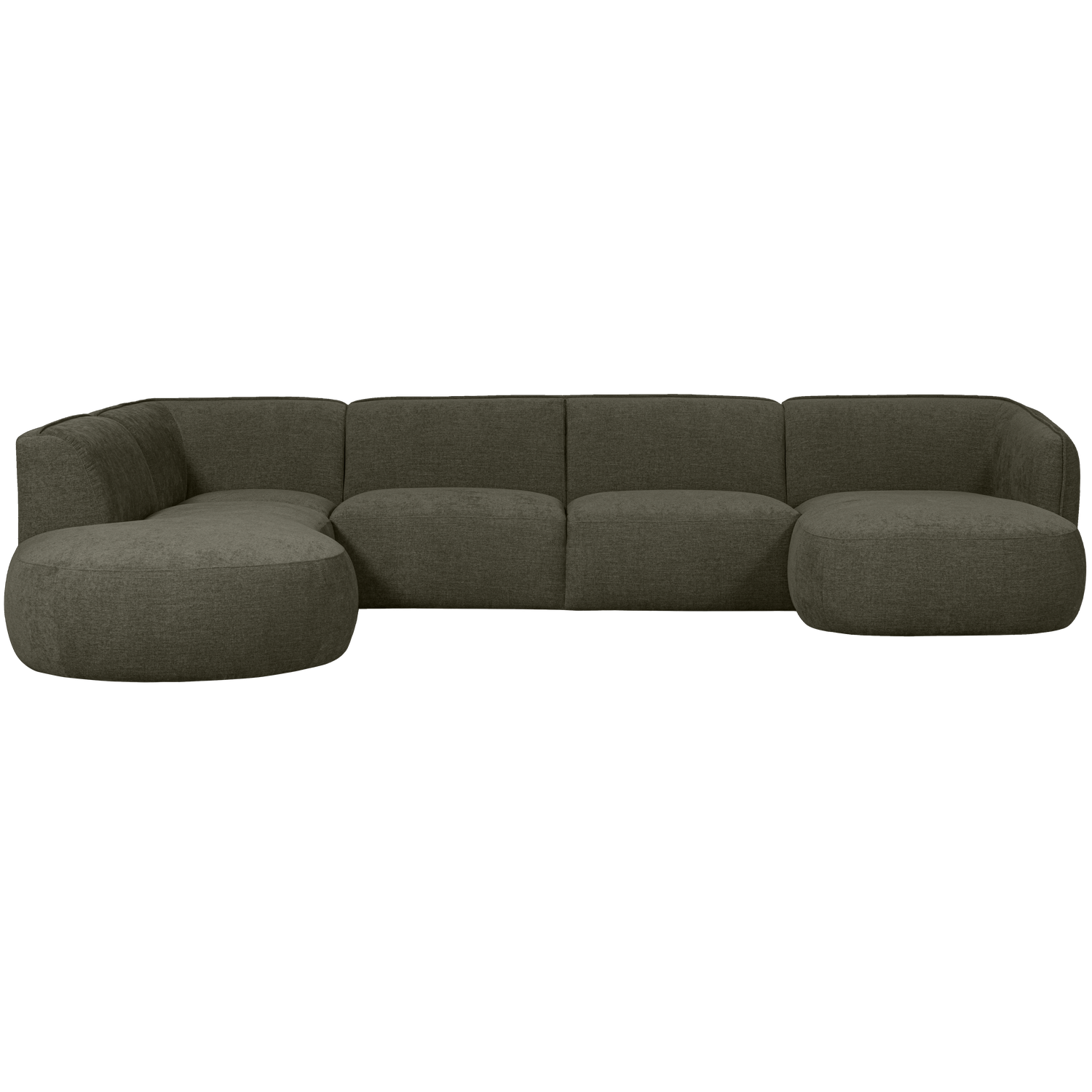 Polly bank u-vorm links warm groen - Afbeelding 2