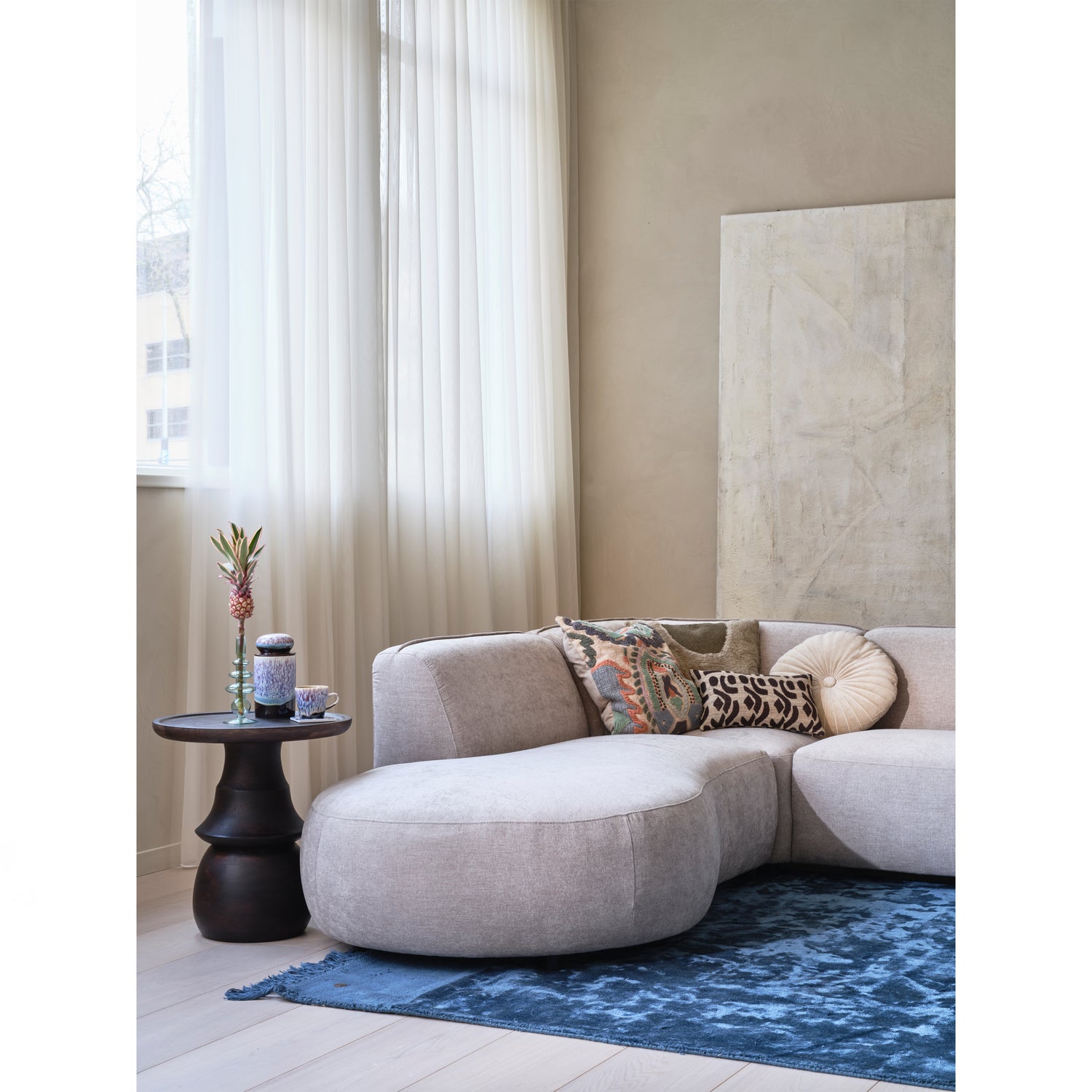 Polly bank u-vorm links zand - Afbeelding 2