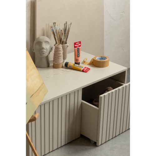 Kistbank New Gravure 88cm - Dust - Afbeelding 3