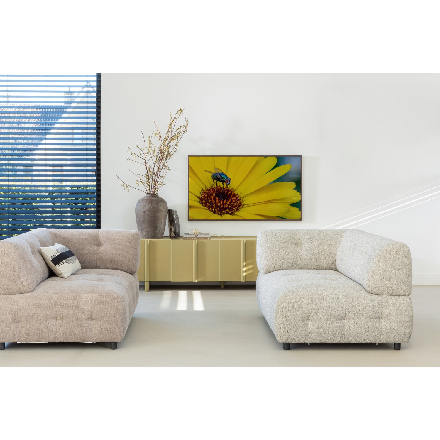 TV-meubel Basu Grenen 200cm - Moss - Afbeelding 3