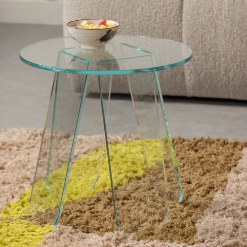 Ronde Bijzettafel Walt Acryl 40cm - Transparant - Afbeelding 2