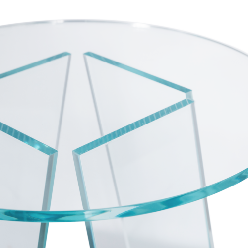 Ronde Bijzettafel Walt Acryl 40cm - Transparant - Afbeelding 4