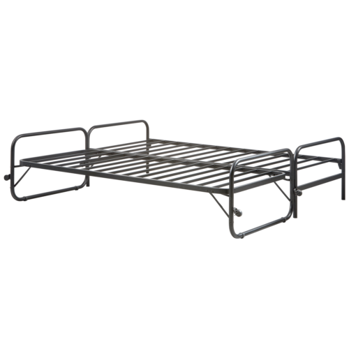 Bed Lucy Met onderschuifbed, 90 x 200cm, kleur Mat Zwart - Afbeelding 5