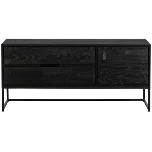 TV-meubel Silas Grenen 120cm - Zwart - Afbeelding 3
