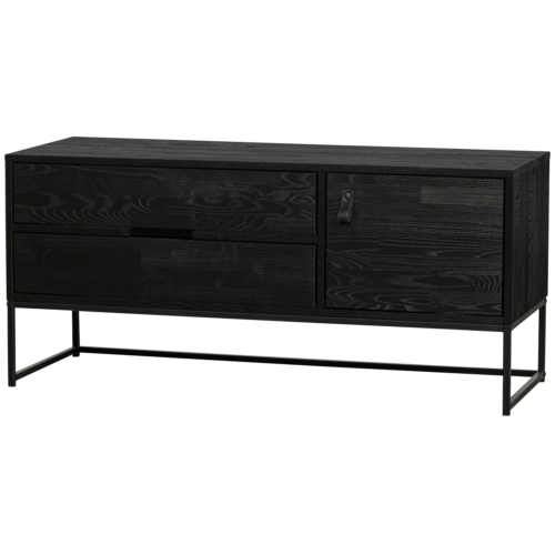 TV-meubel Silas Grenen 120cm - Zwart