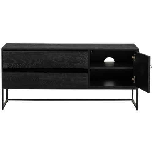 TV-meubel Silas Grenen 120cm - Zwart - Afbeelding 4