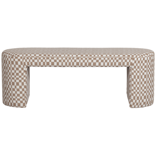 Eetkamerbank Jacob Geweven 130cm, kleur Zand - Afbeelding 4