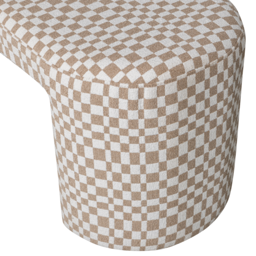 Eetkamerbank Jacob Geweven 130cm, kleur Zand - Afbeelding 5