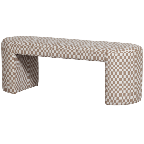 Eetkamerbank Jacob Geweven 130cm, kleur Zand